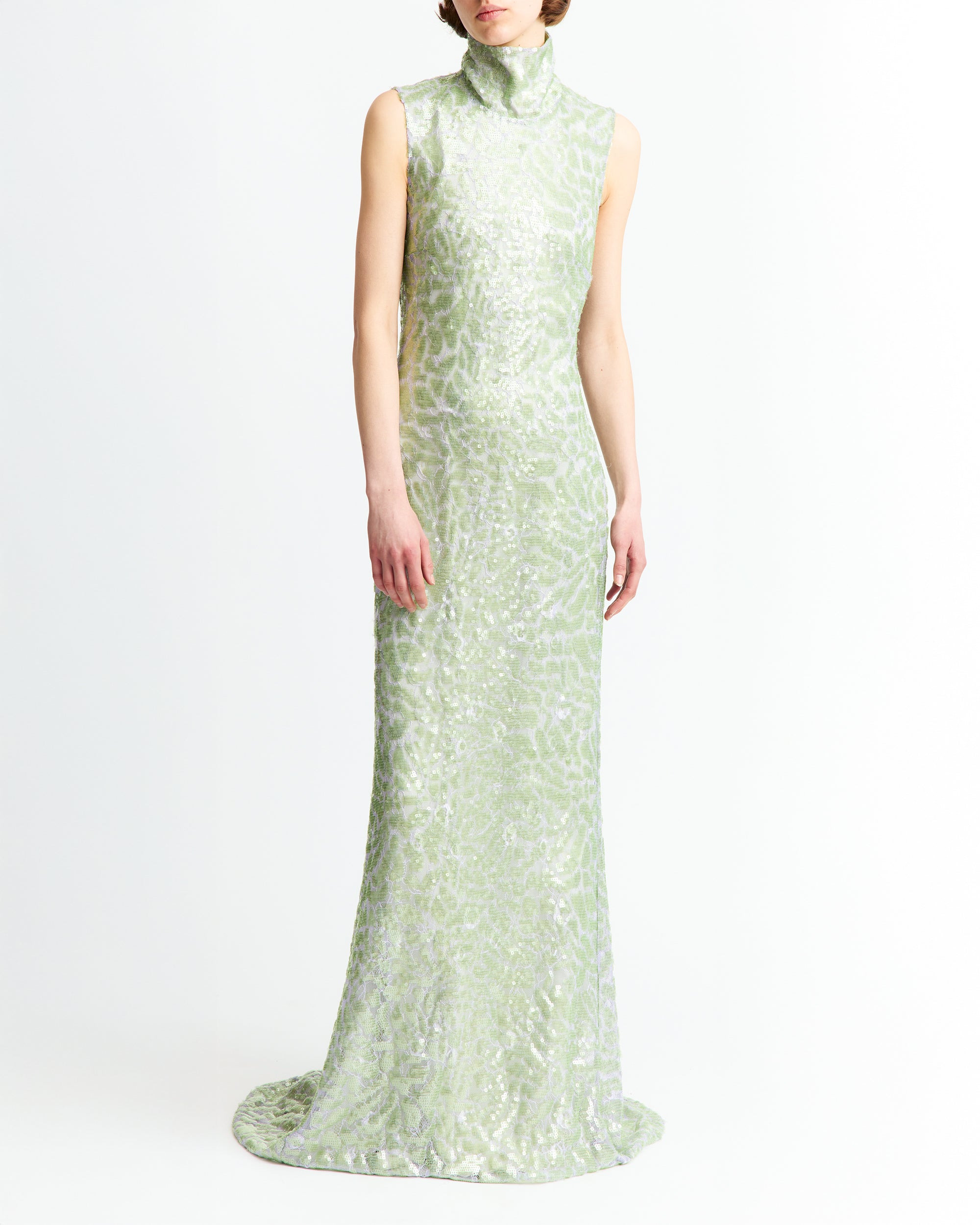 ZEGLI GOWN IN LACE SEQUIN - 2