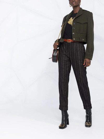 Dolce & Gabbana pinstripe cropped trousers outlook