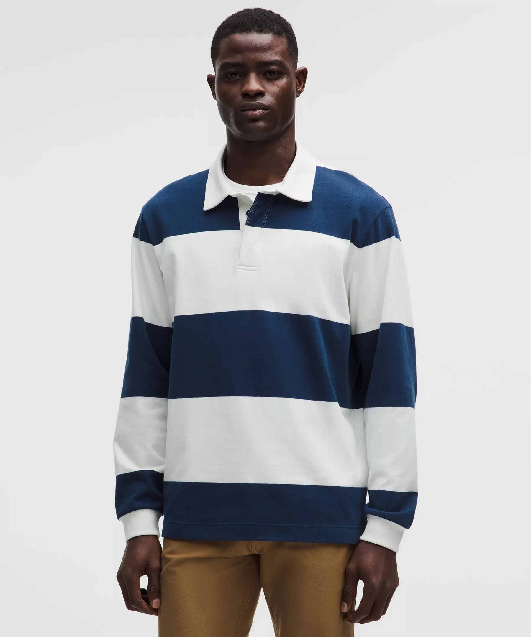 Long-Sleeve Cotton Rugby Shirt - 1