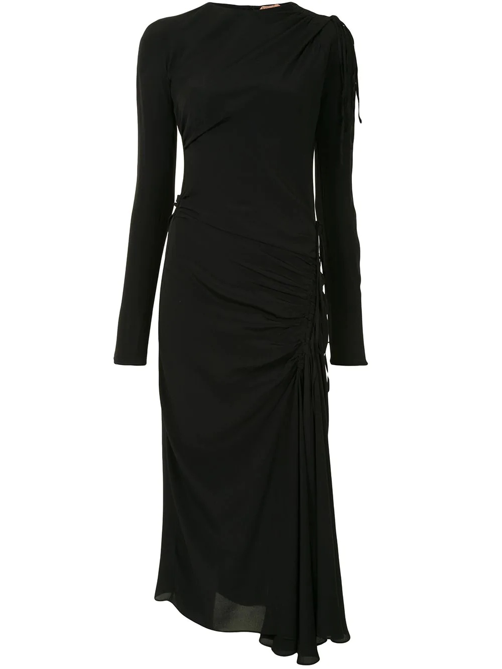 asymmetric mid-length dress - 1