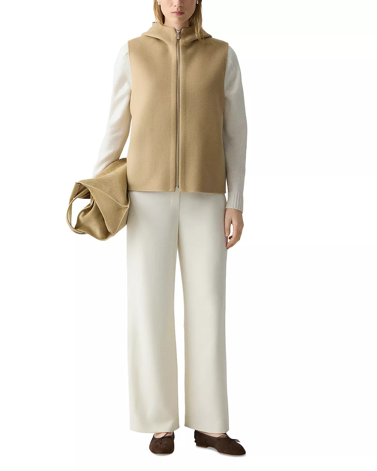 Hooded Wool & Cashmere Vest - 2