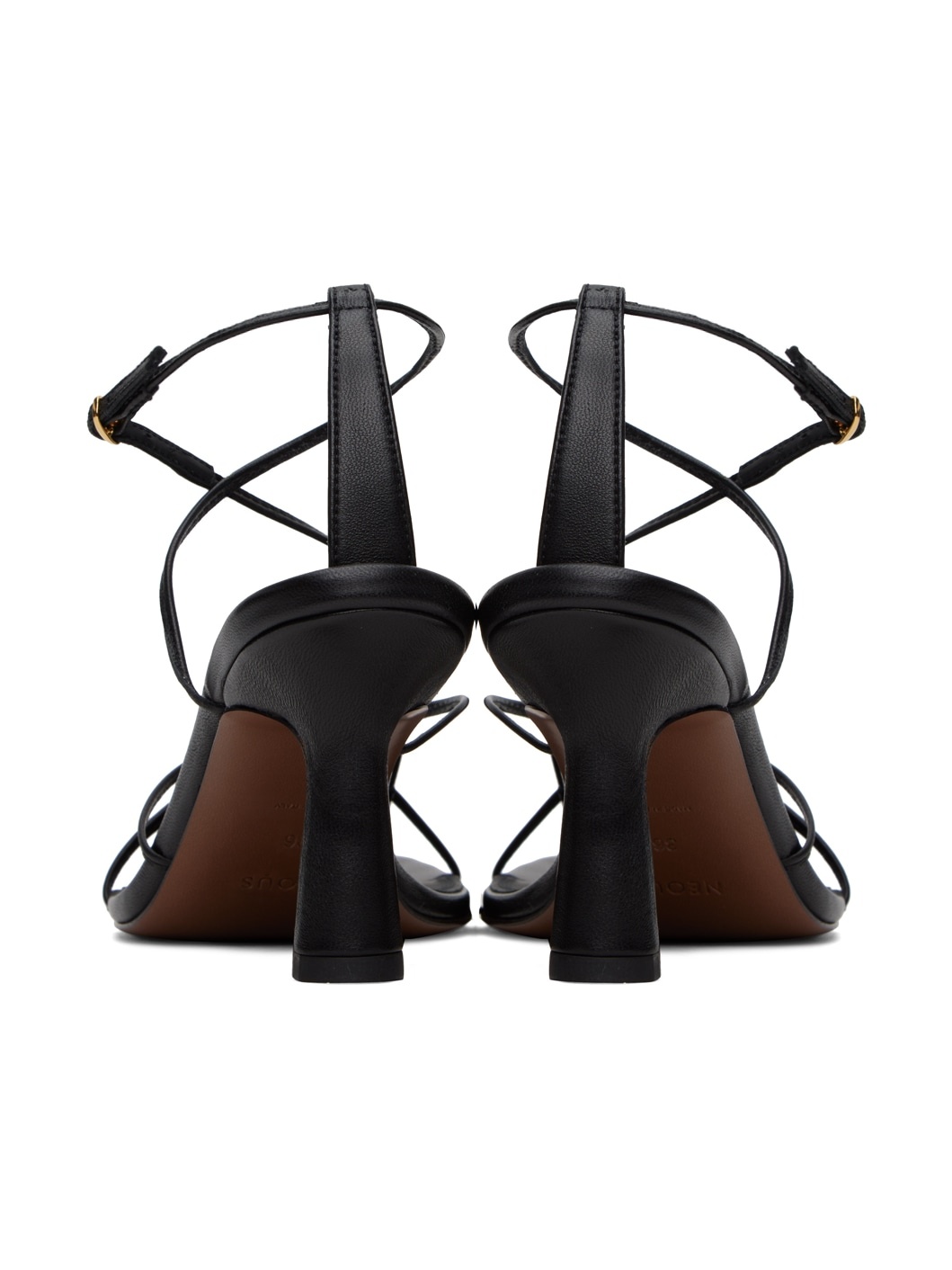 Black Alphard Heeled Sandals - 2