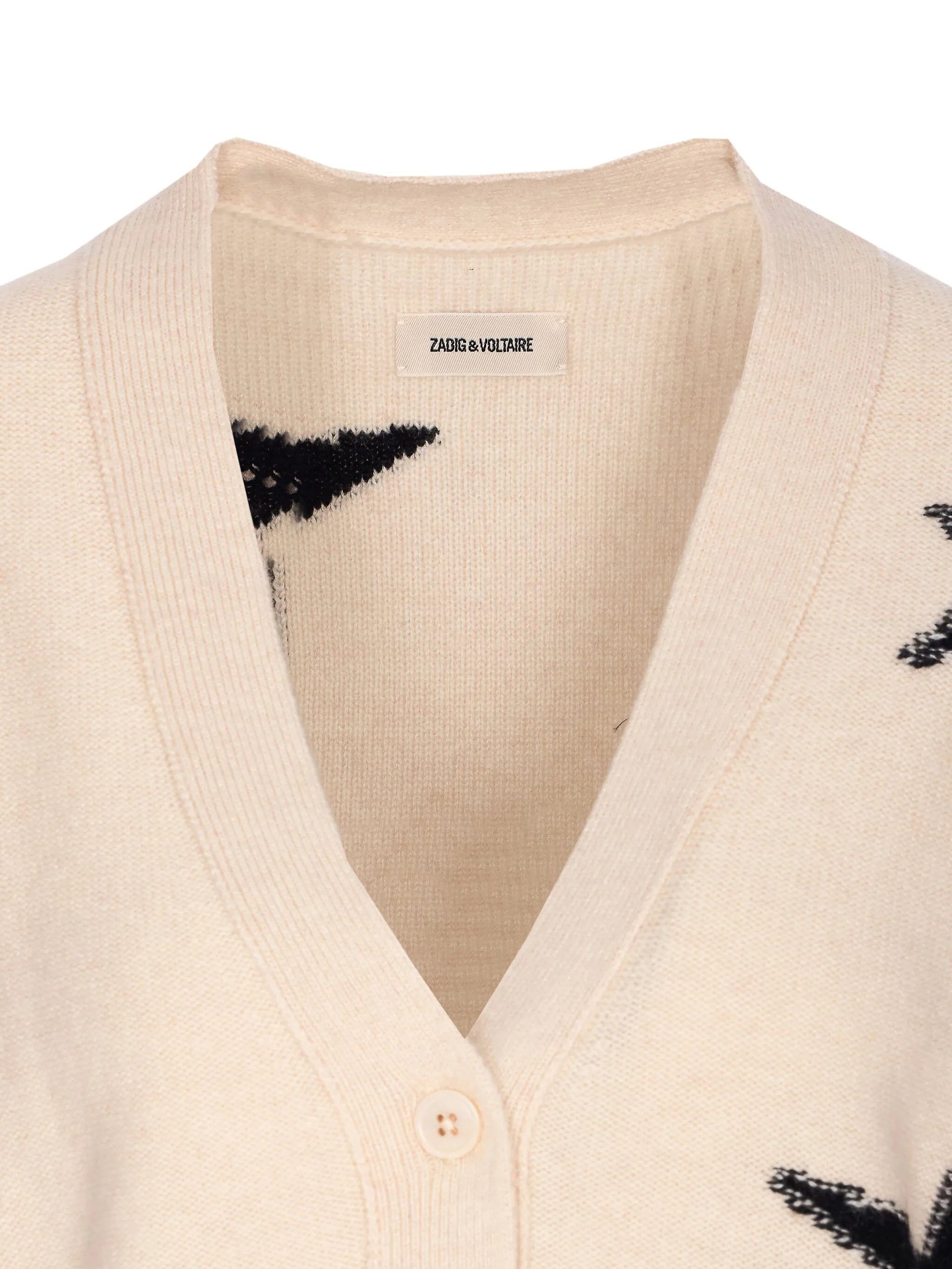 Zadig & Voltaire Star-intarsia Cashmere Cardigan - 2