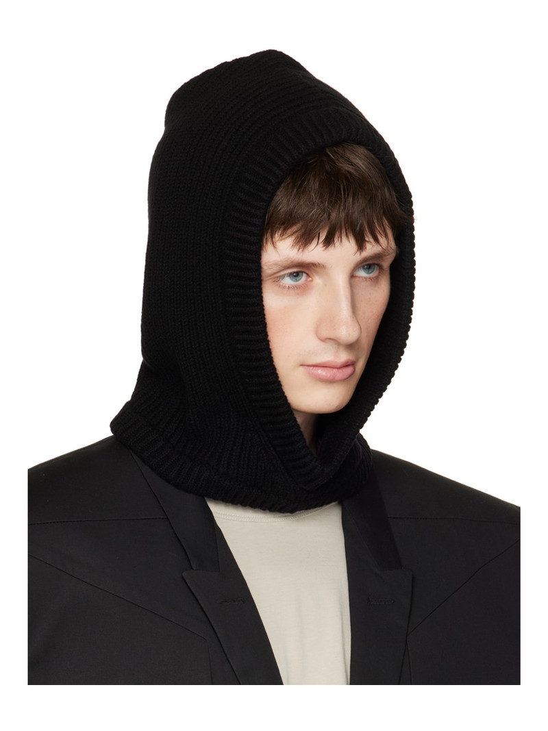 Rick Owens Black Hood Beanie outlook