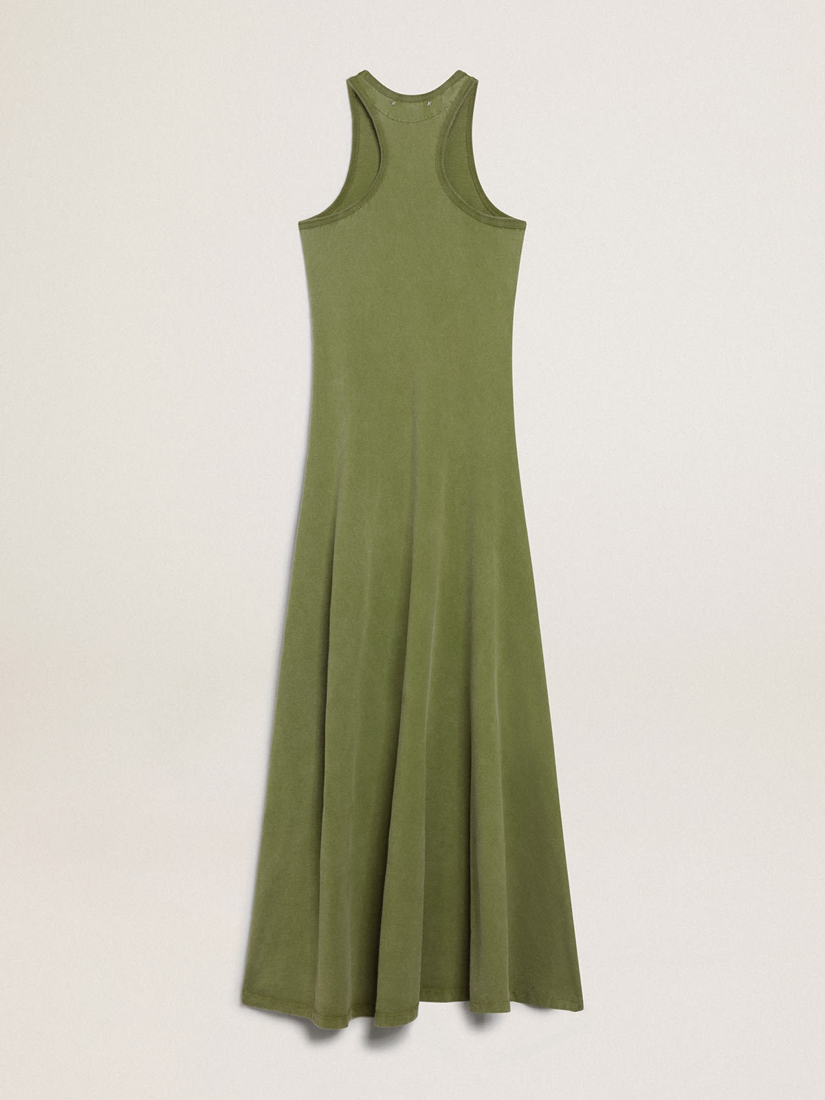Pesto-green tank dress - 5