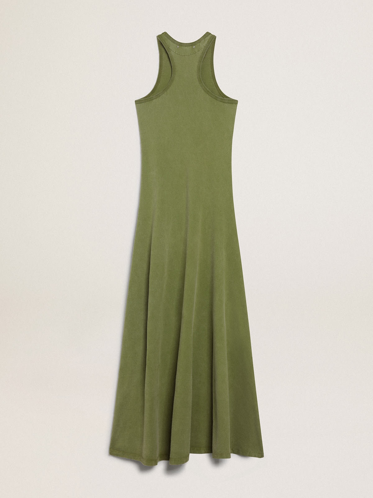 Pesto-green tank dress - 5