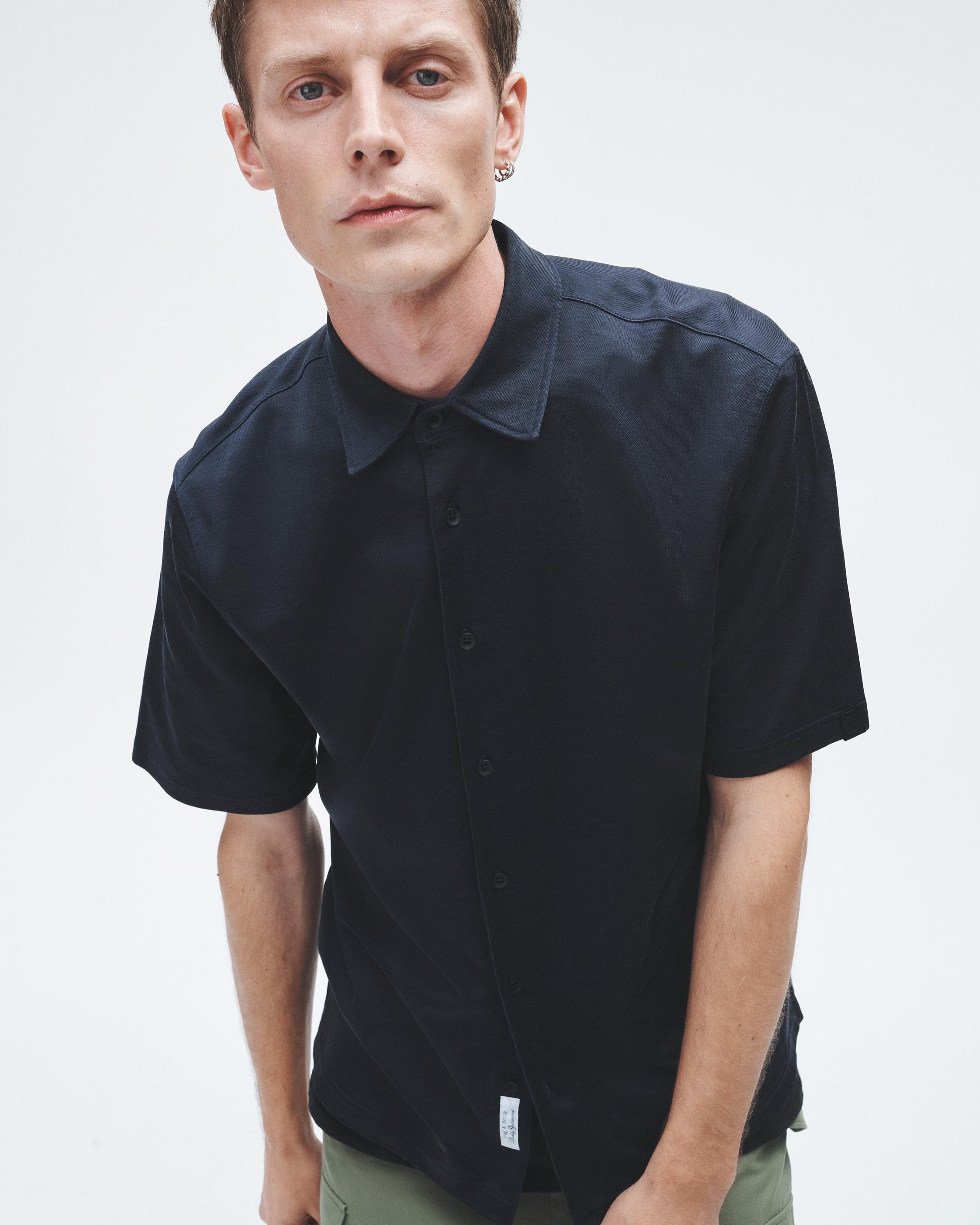 Dalton Knit Cupro Shirt
Relaxed Fit Button Down - 5