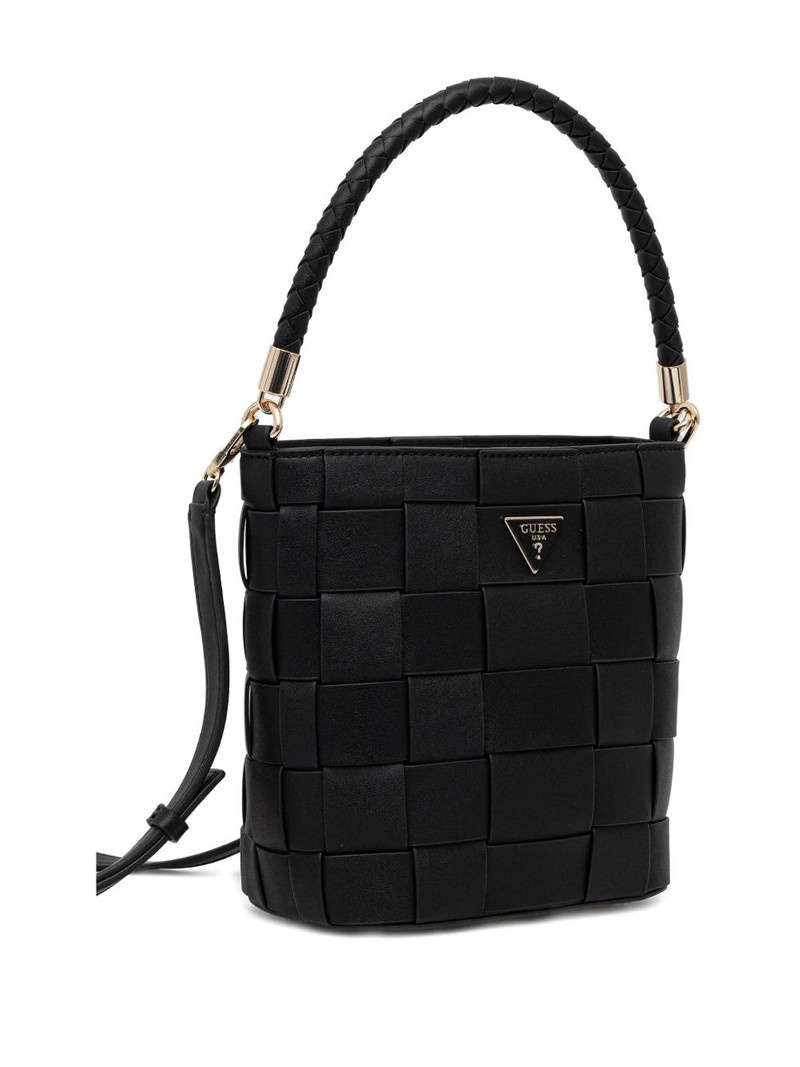 GUESS USA woven braided-handle tote bag outlook