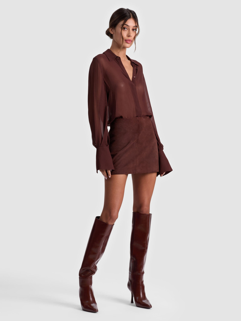 RILEY SUEDE MINI SKIRT 6