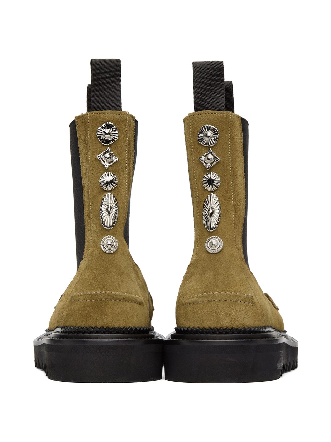 Khaki Suede Chelsea Boots - 2