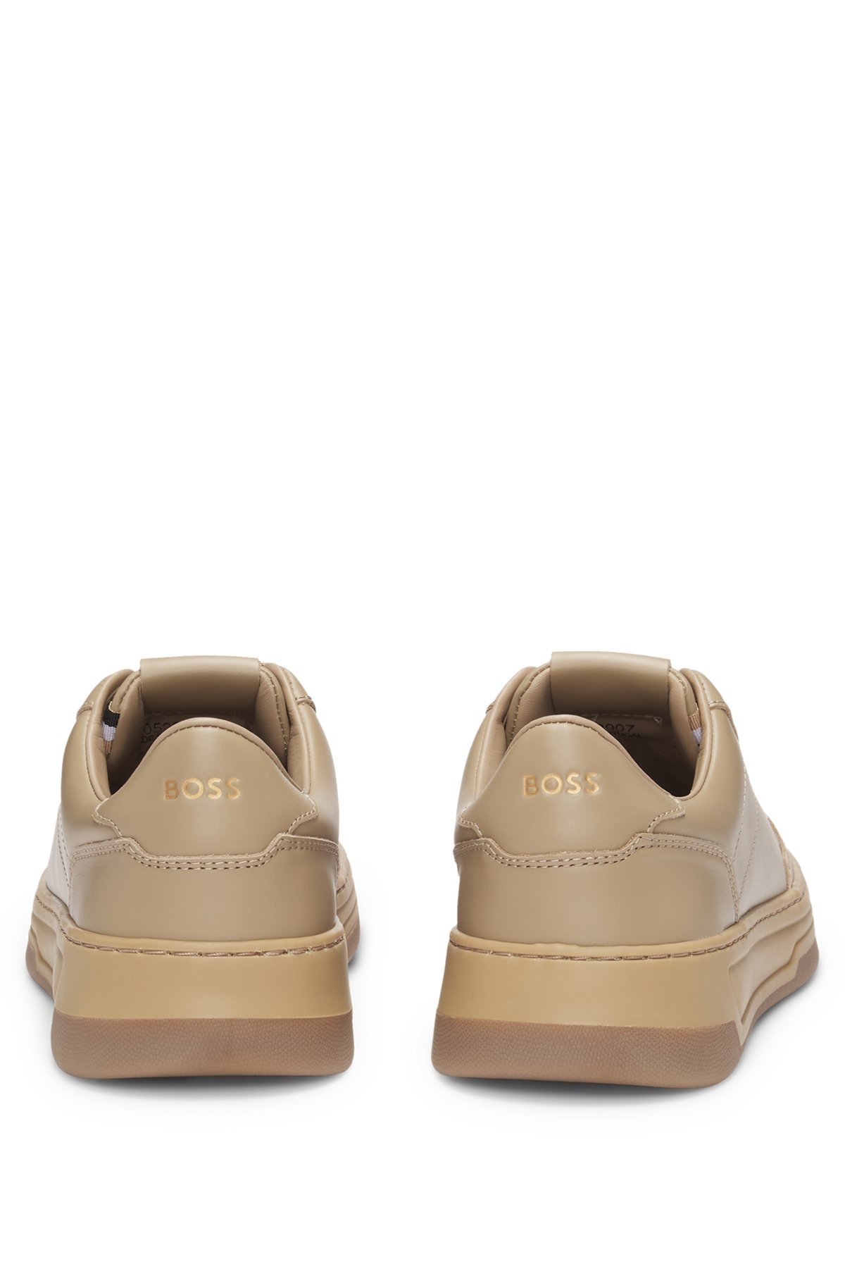 LEATHER TRAINERS WITH PADDED COLLAR - 5
