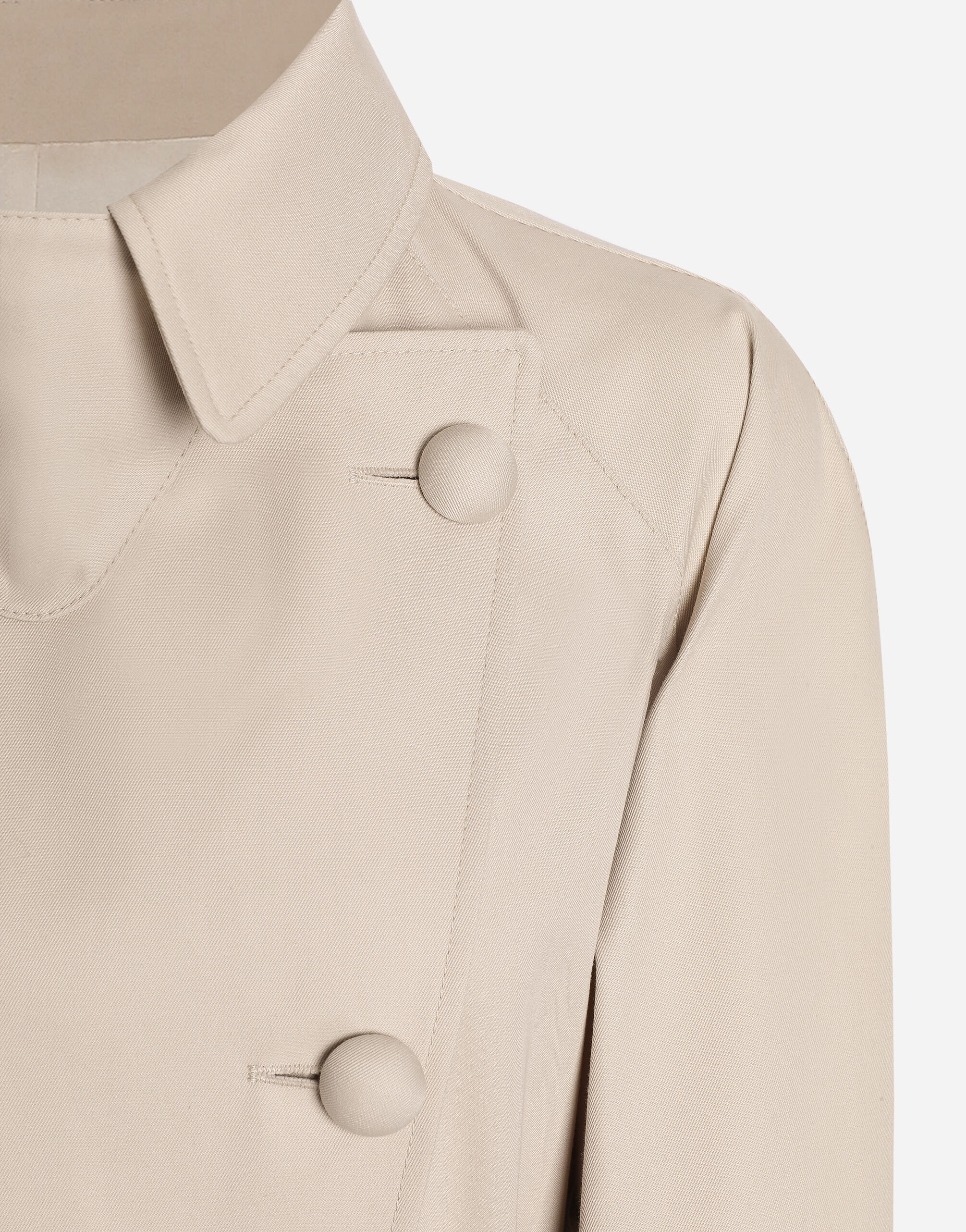 Cotton drill trench coat - 3