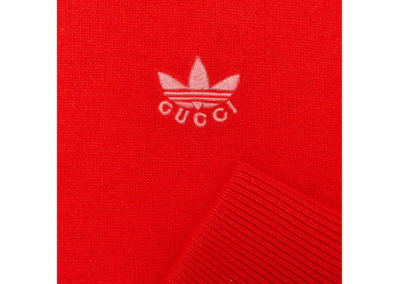 GUCCI Gucci x adidas Wool Sweatshirt Red outlook