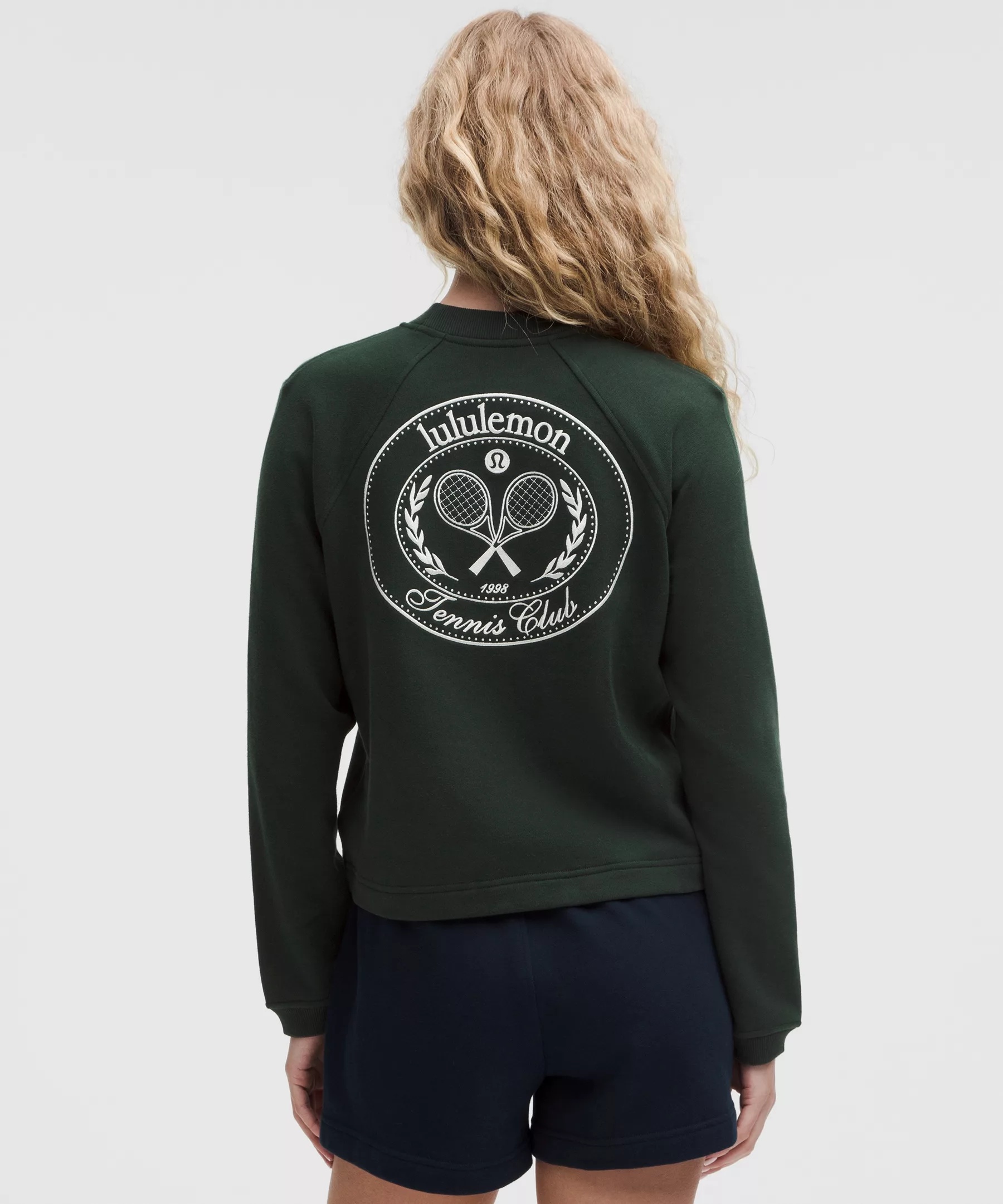 Cotton French Terry Crewneck Pullover *Tennis Club - 3