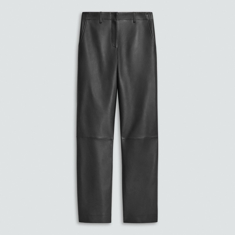 Classic Straight Pant in Sleek Leather 1
