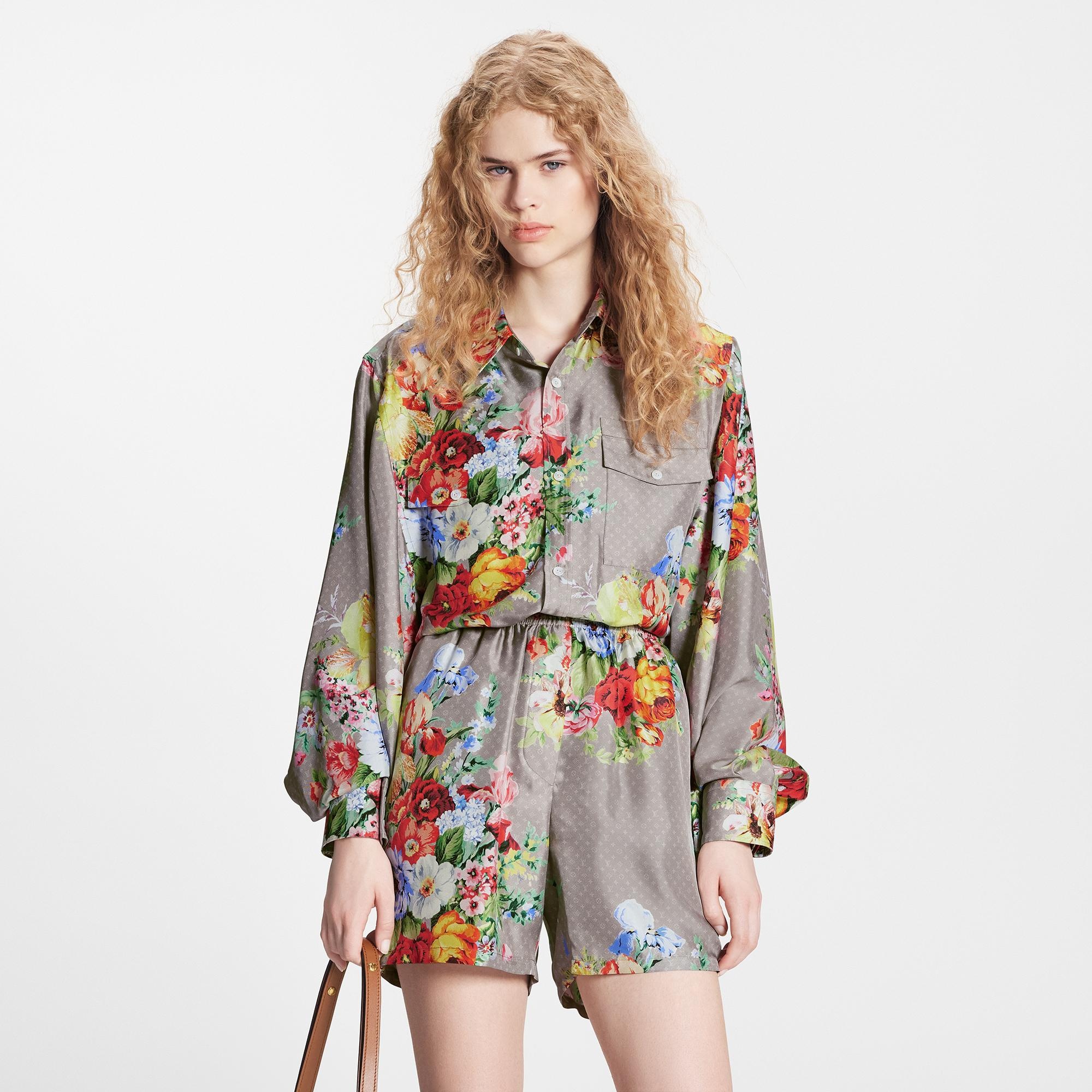Vintage Flower Pajama Shorts - 5