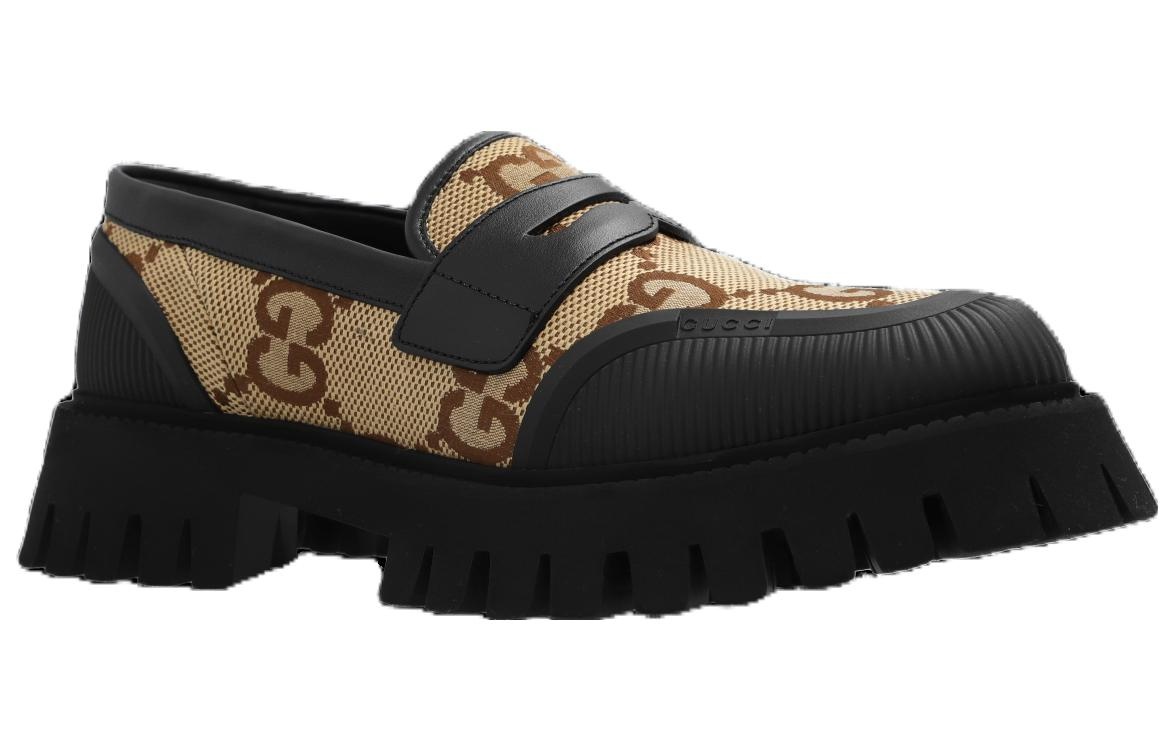 Gucci Novo GG Jacquard Chunky Loafer 'Black Camel' 739776-UKOF0-2590 - 4
