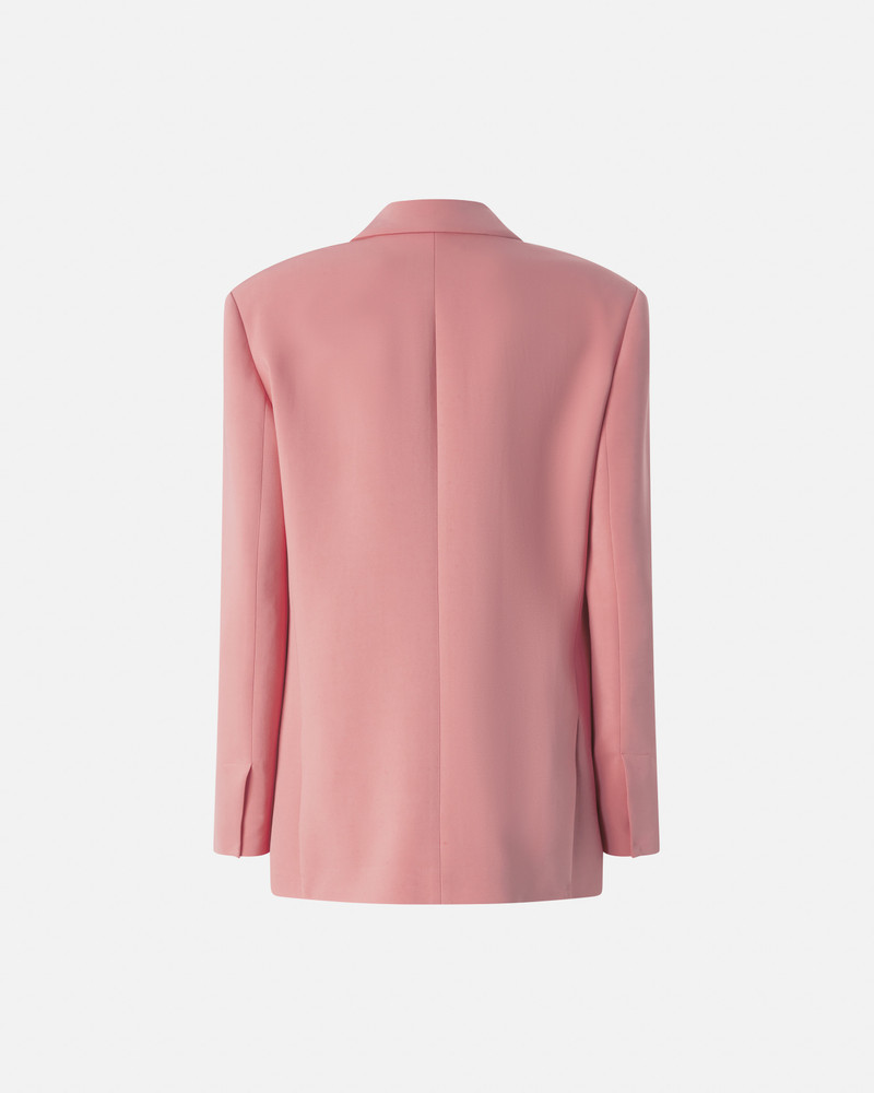 SINGLE-BREASTED CADY BLAZER WITH JEWEL BUTTON 6