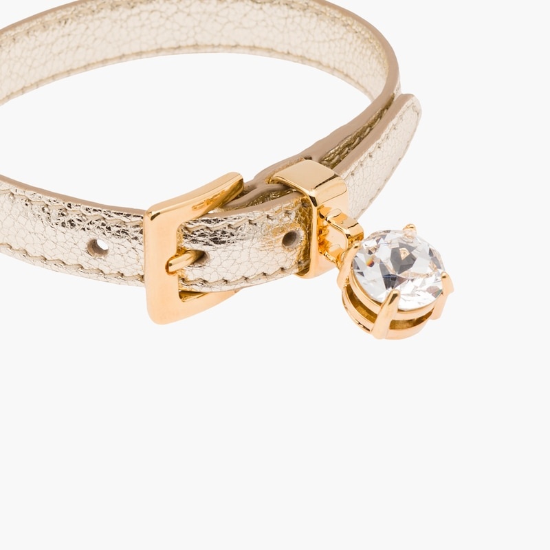 Madras leather bracelet - 5