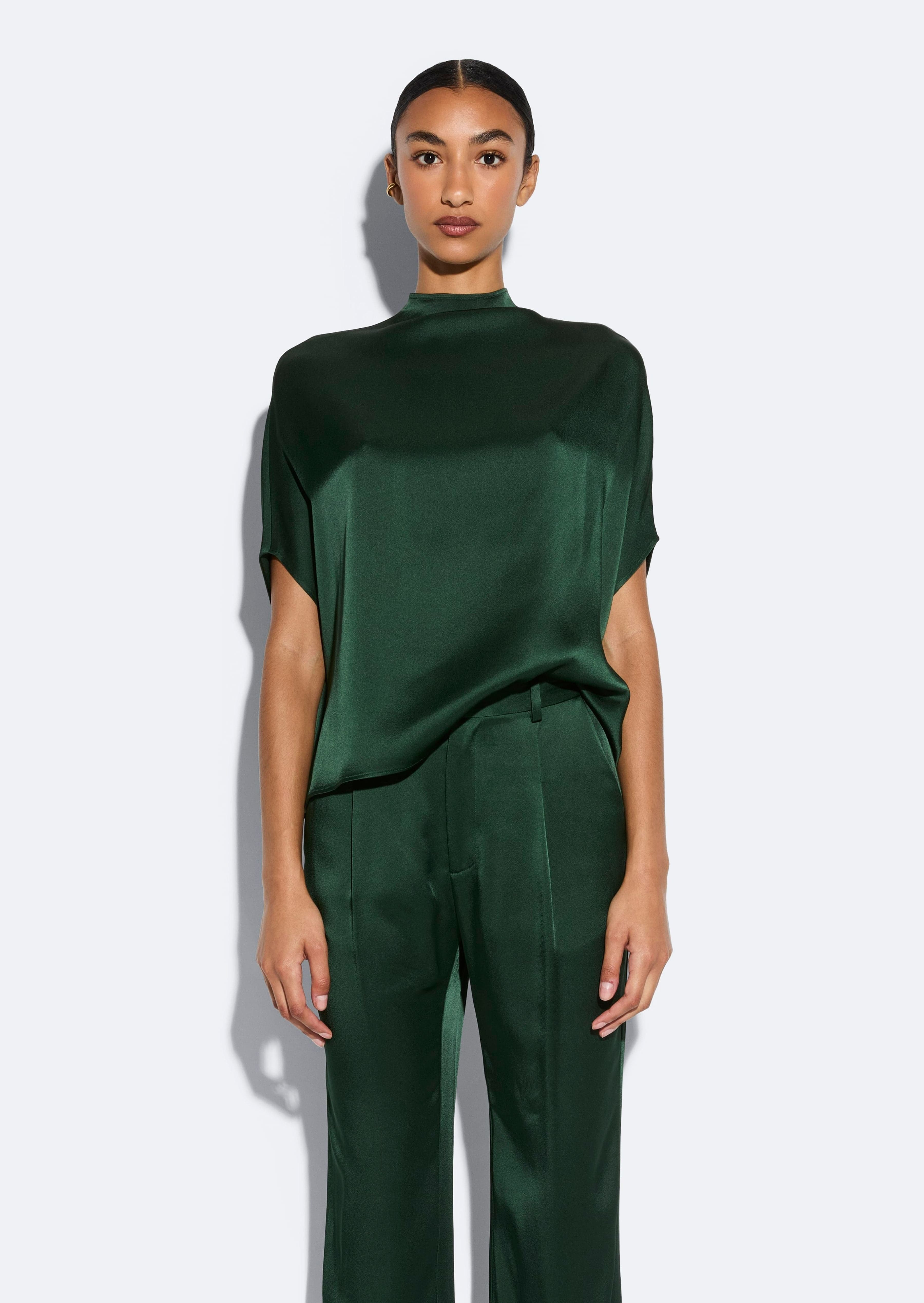 Satin Cape Tee - 2