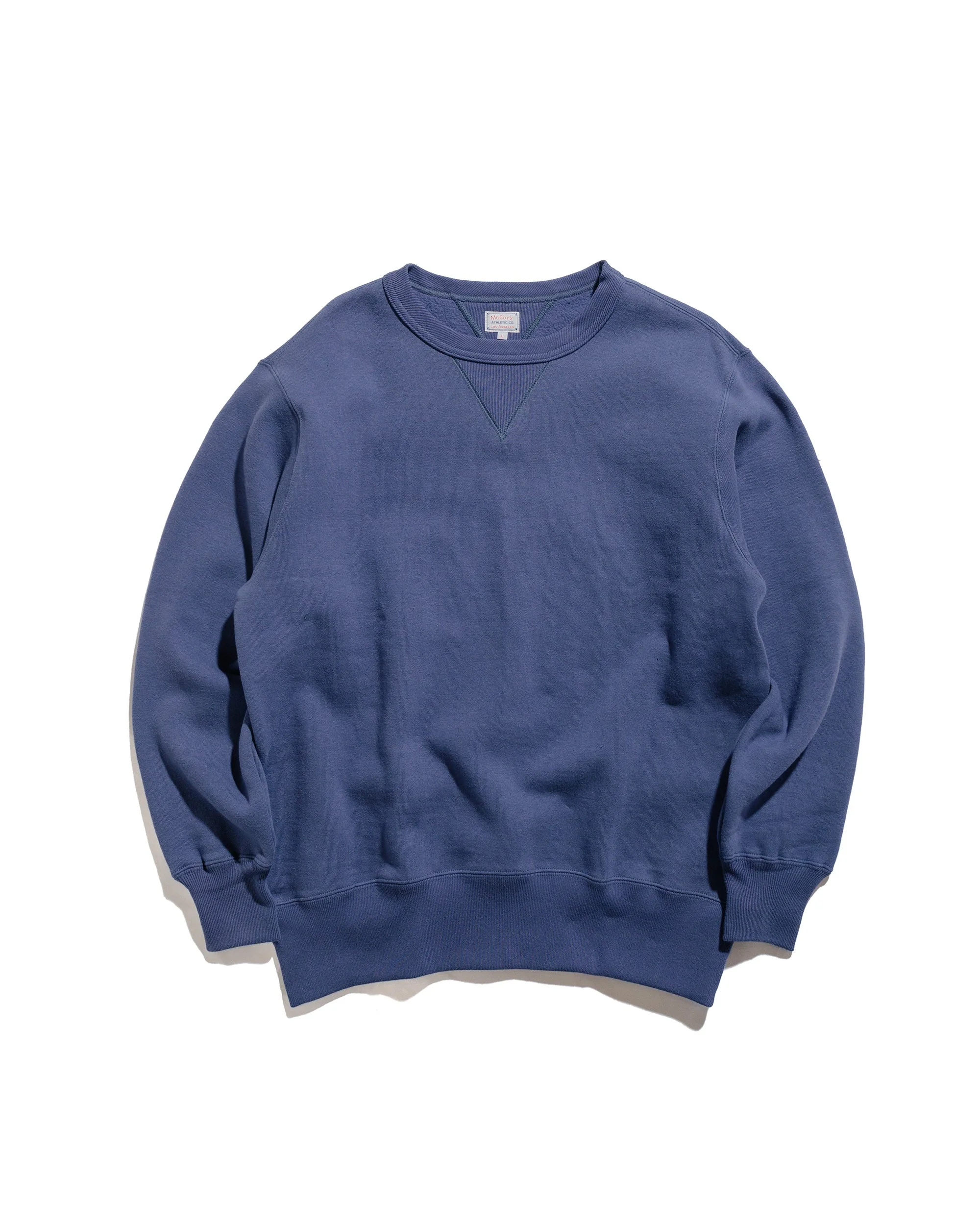 The Real McCoy’s MC24113 10 Oz. Loopwheel Crewneck Sweatshirt MQ Navy - 1