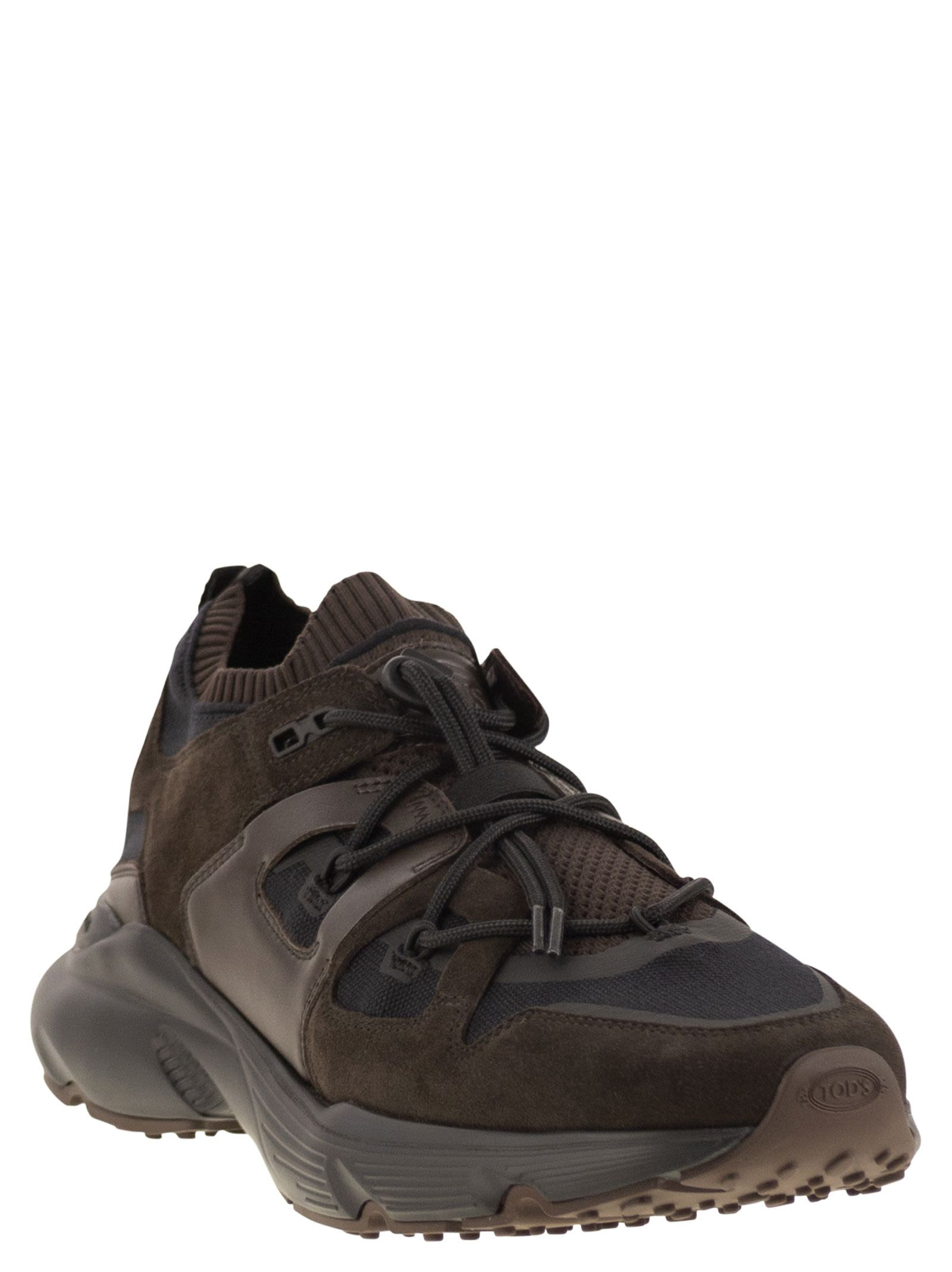 Tod's Men Leather And Technical Fabric Sneakers - 2