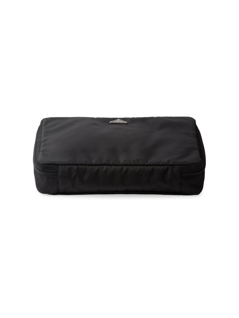 Women's Large Re-Nylon Zipper Pouch - Black 3