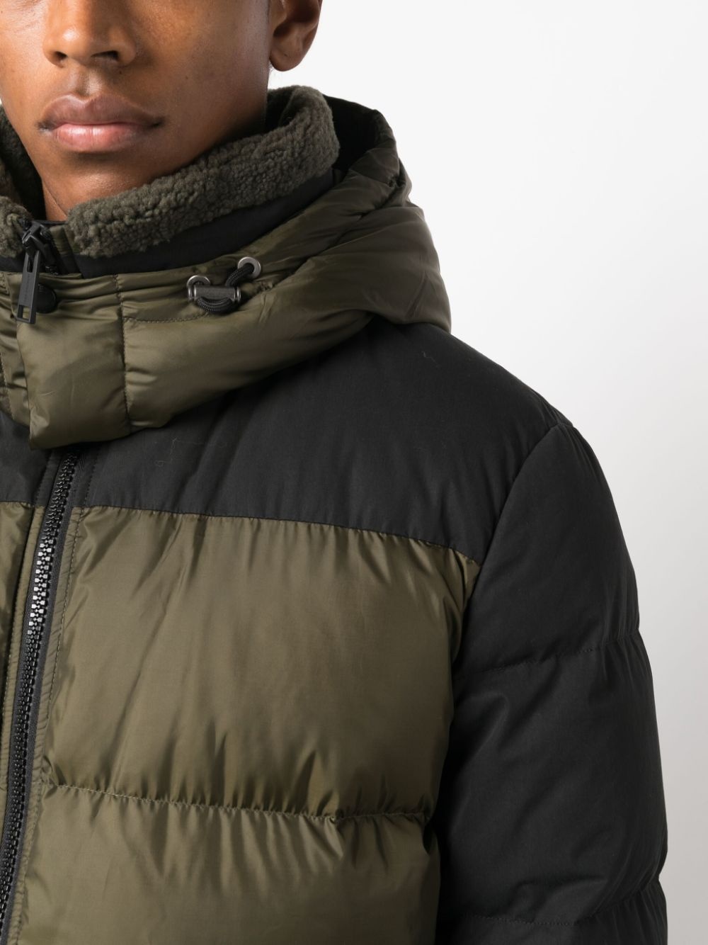 detachable-hood down jacket - 5