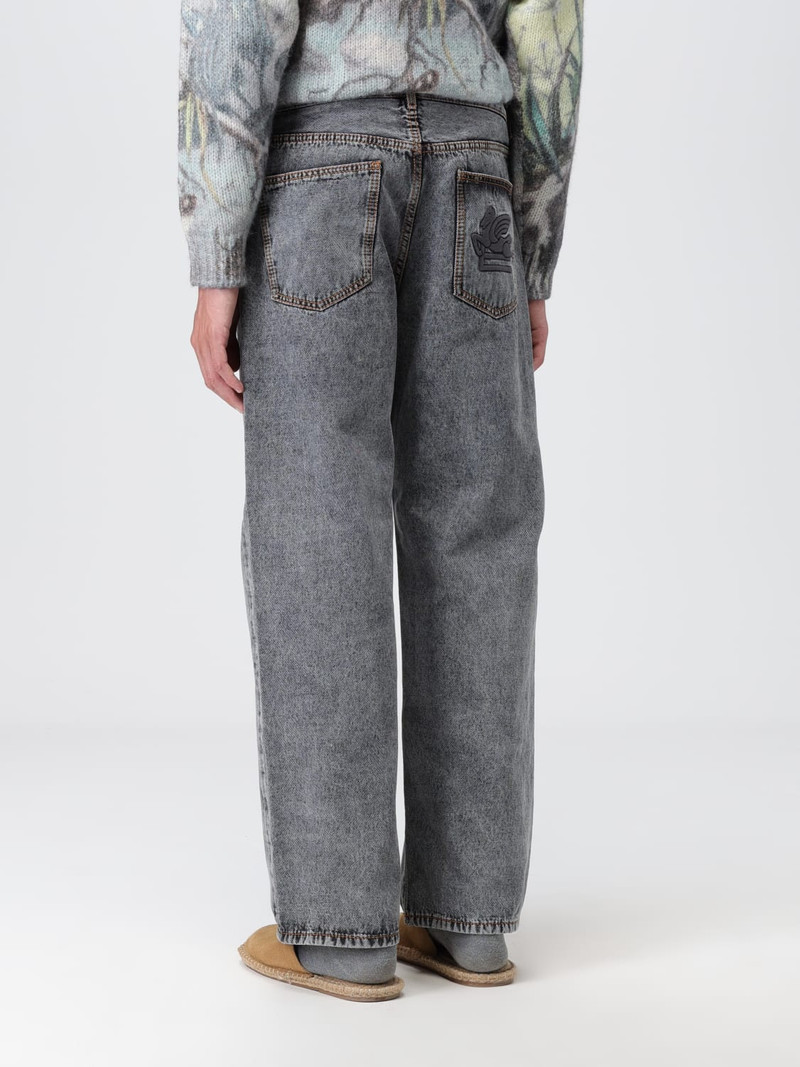 Etro jeans in denim with embroidered logo 3