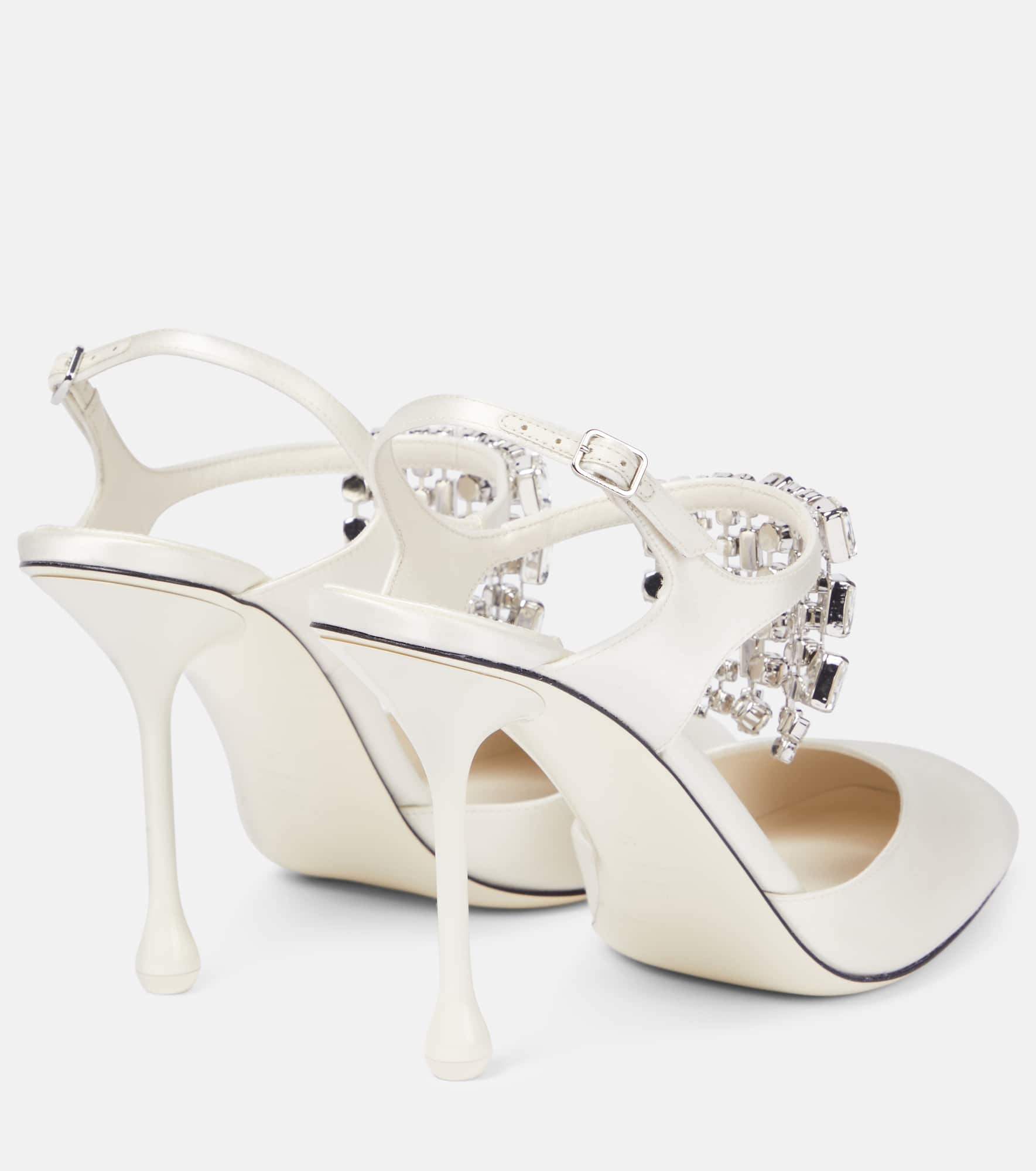 Verity 95 embellished satin pumps - 2