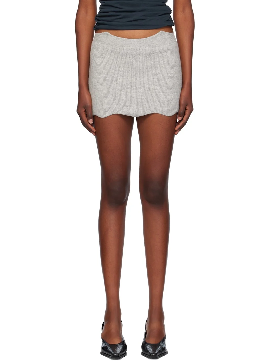 Gray Janus Miniskirt - 1