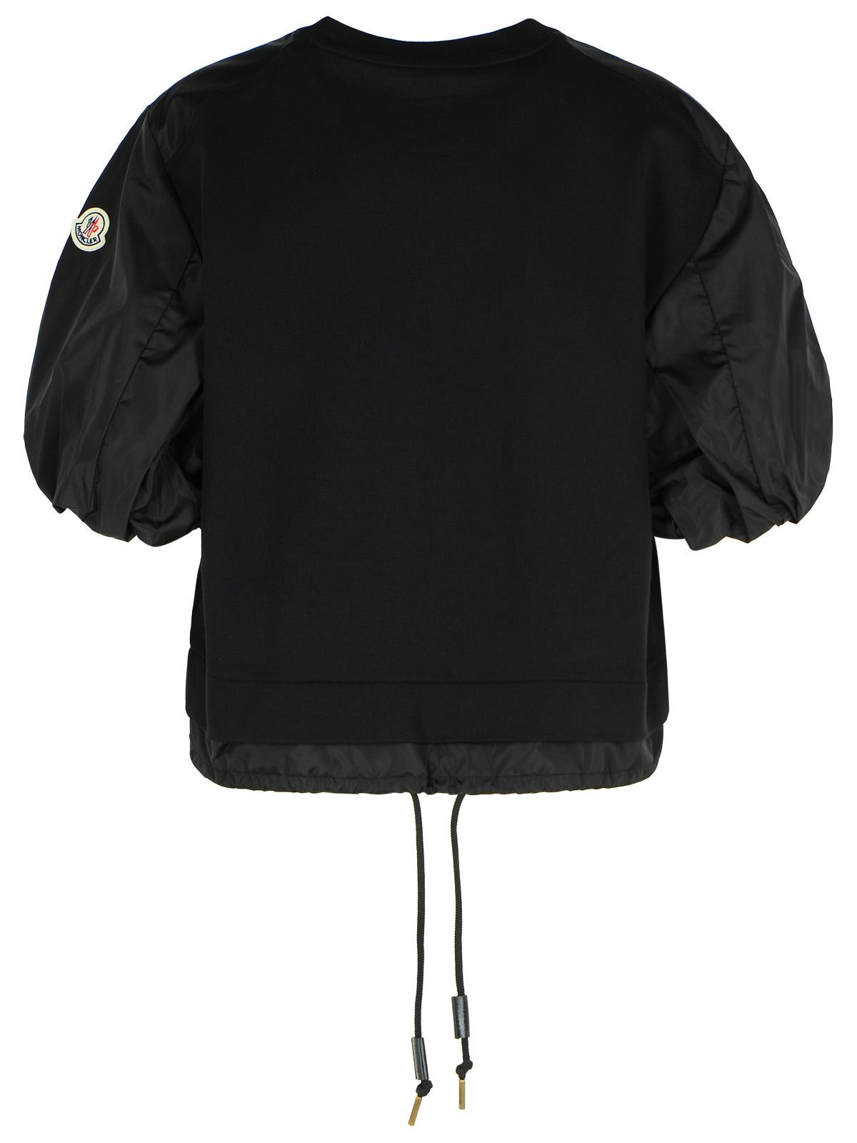 Moncler 'Over' Black Cotton T-Shirt Women - 3