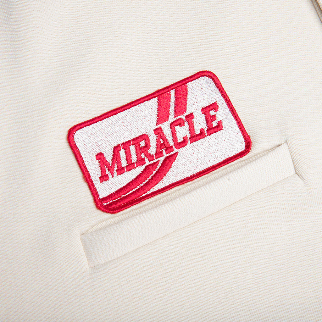 L/S POLO HENLEY SHIRT - EGG WHITE - 4