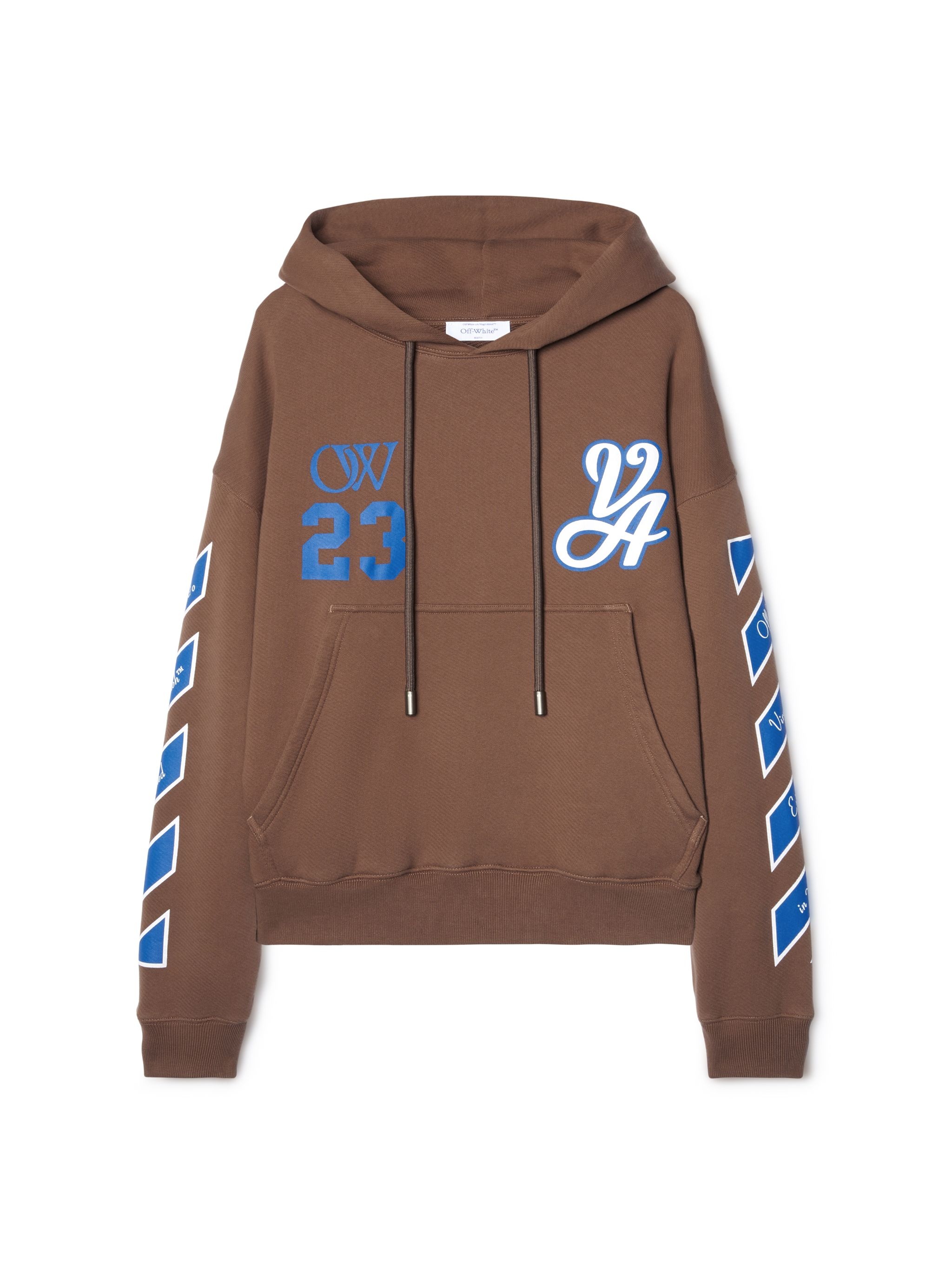 Off-White 23 Varsity Skate パーカー Off-White 23 Varsity Skate Cotton Hoodie | Grey | FARFETCH