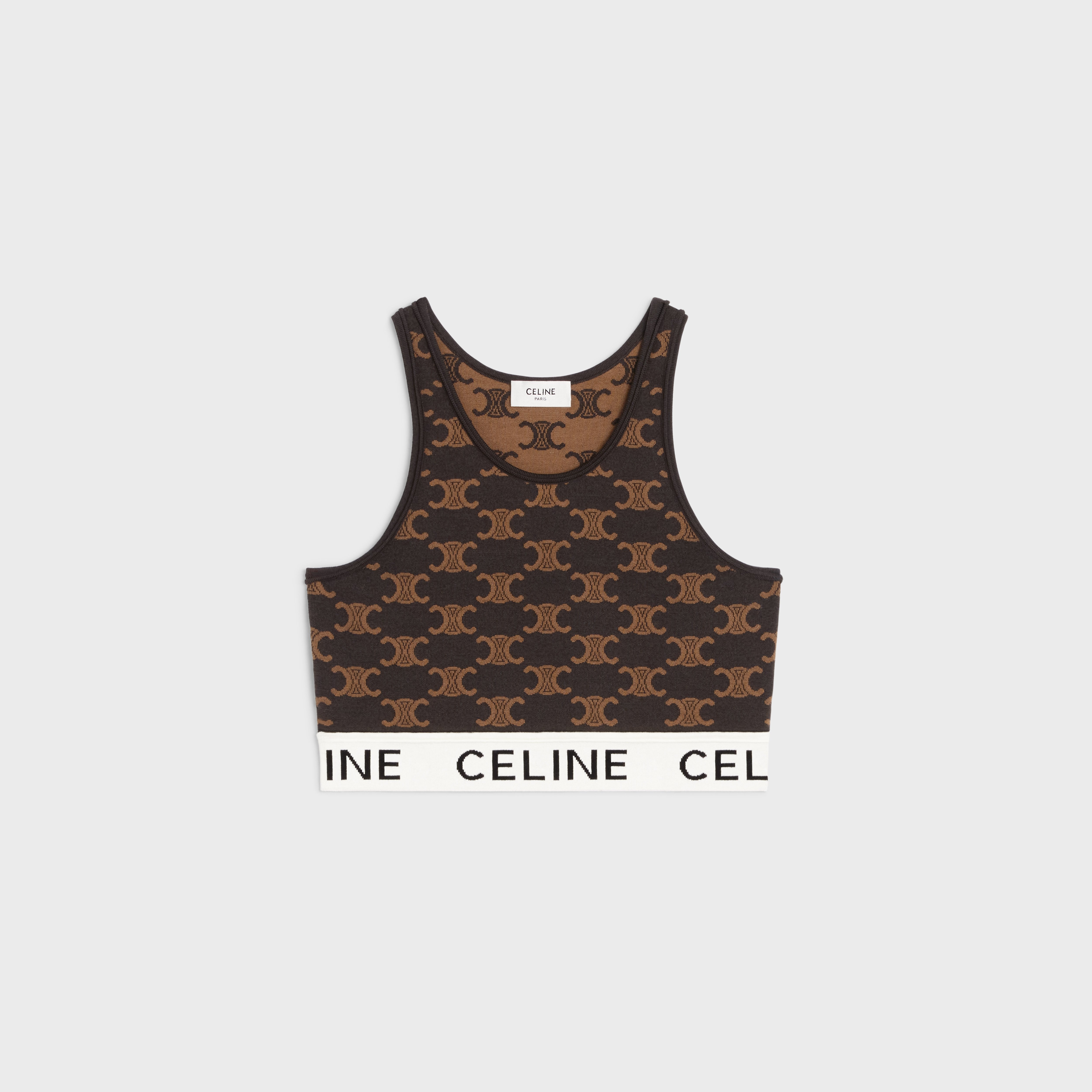 CELINE Celine bra in monogram silk cotton