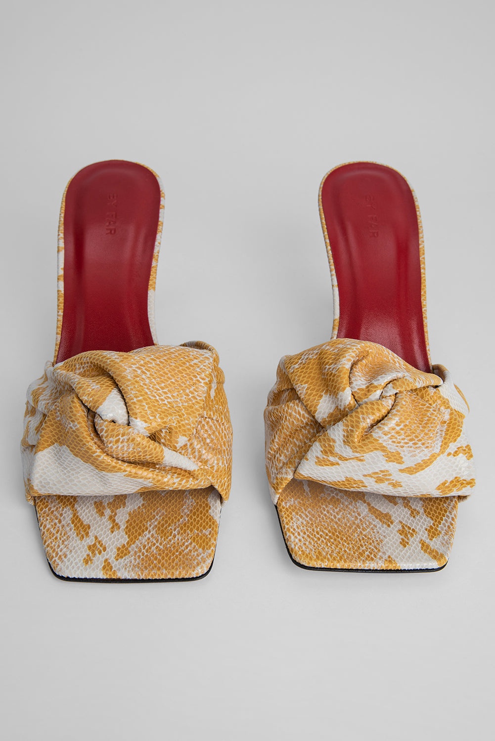 Lana Saffron Snake Print Leather - 6