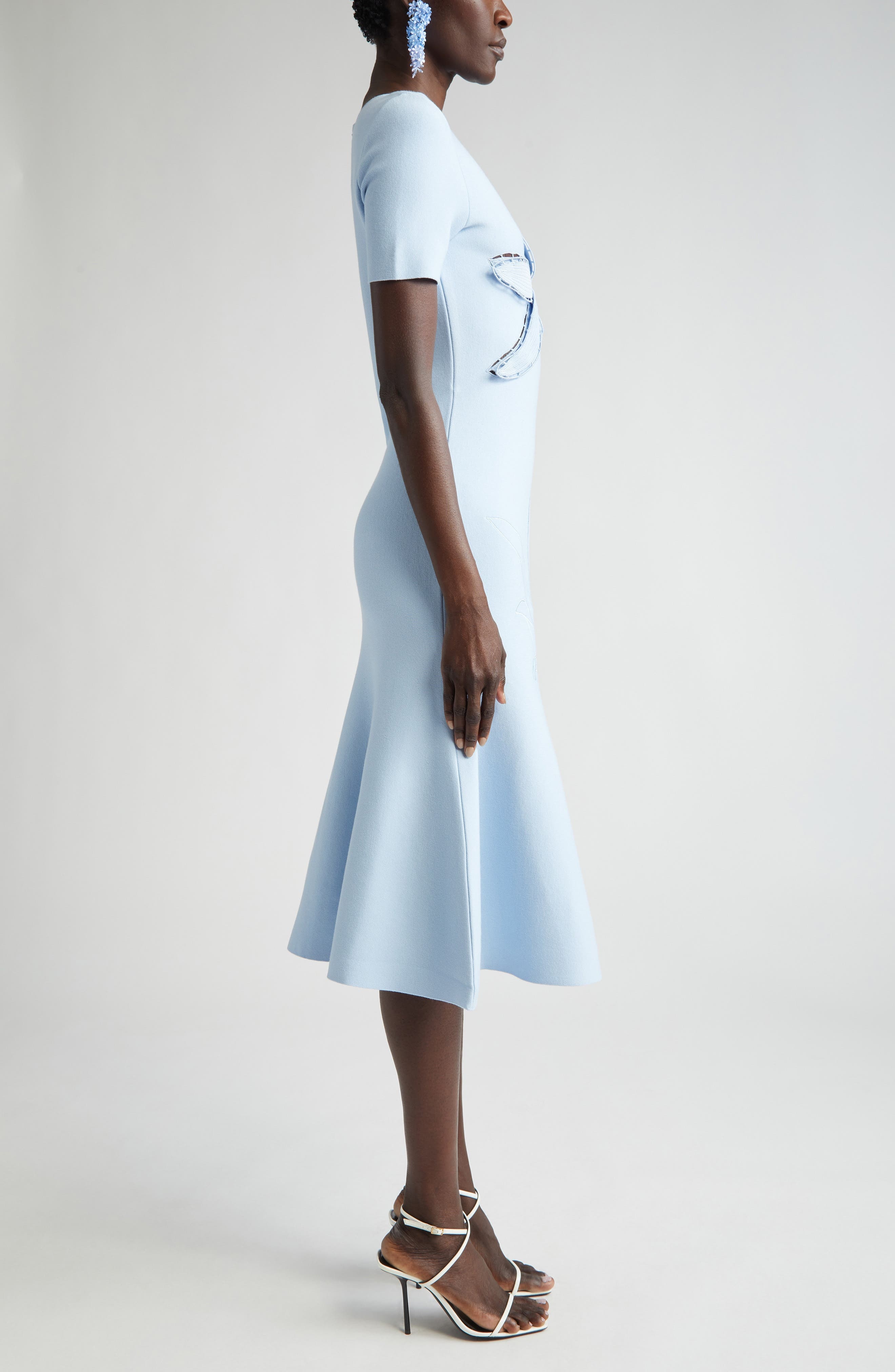 Oscar de la Renta Oscar de la Renta Orchid Embroidered Jacquard