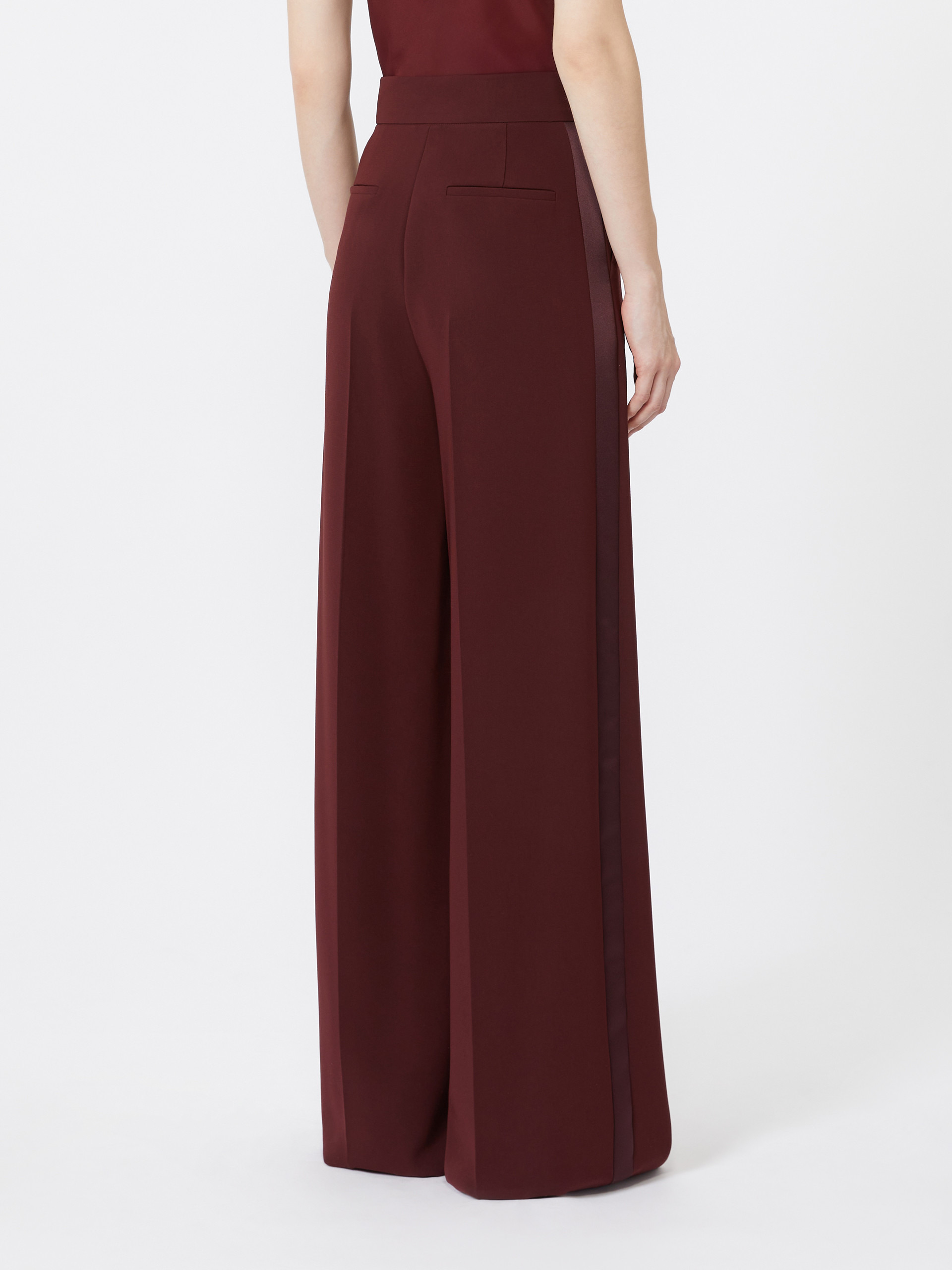PLAVA Tuxedo-style cady trousers - 4