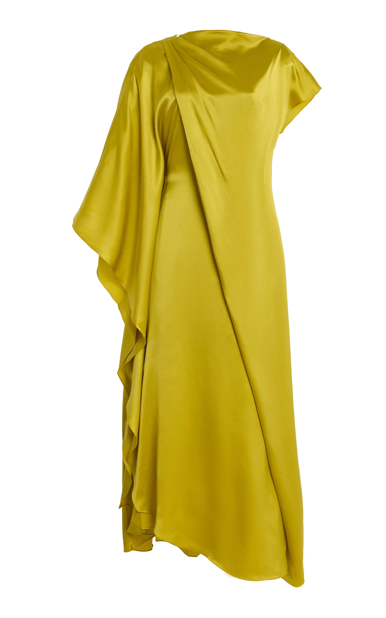 Hiba Silk-Satin Dress yellow - 1