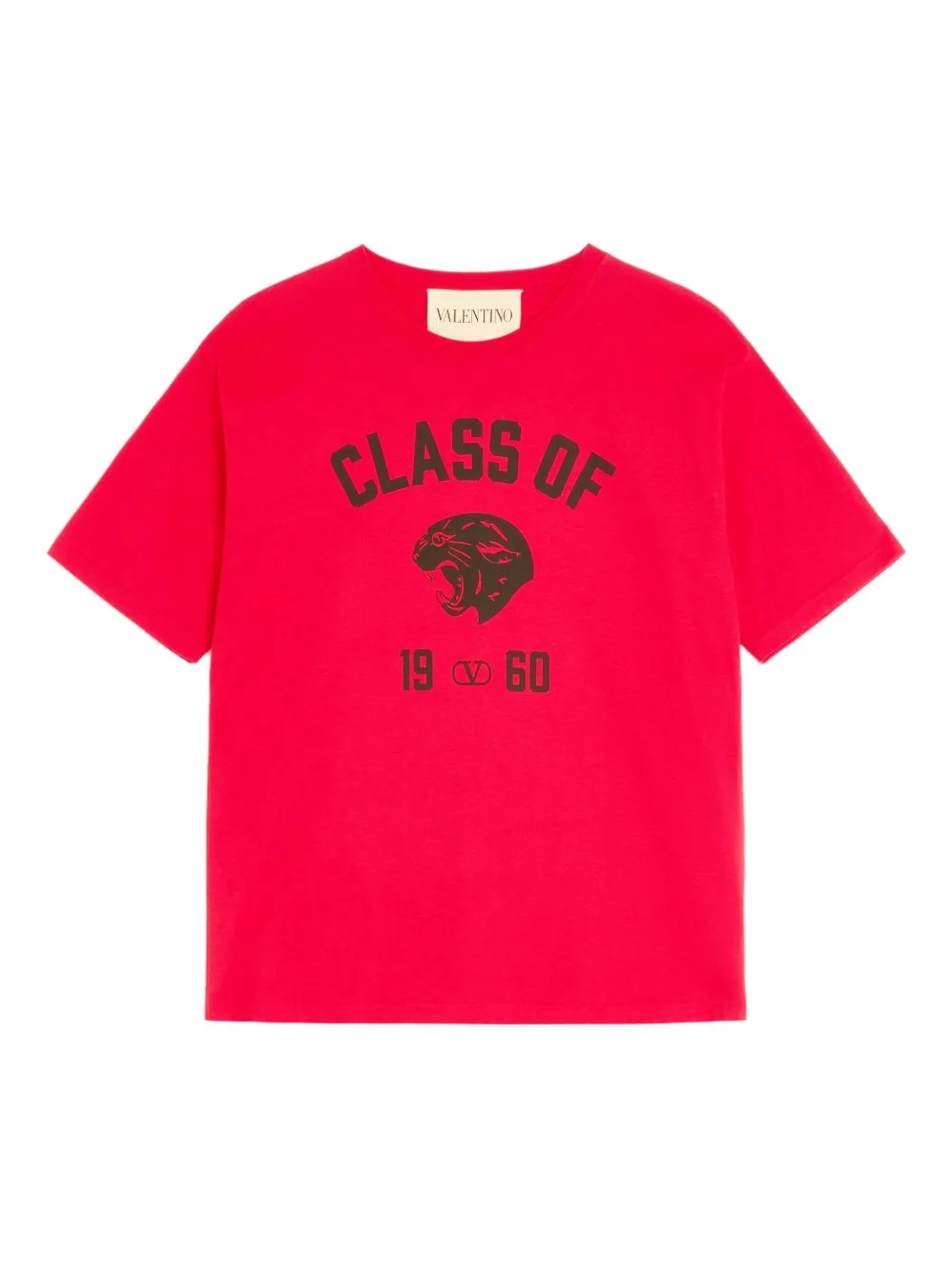 panther-print cotton T-shirt - 1