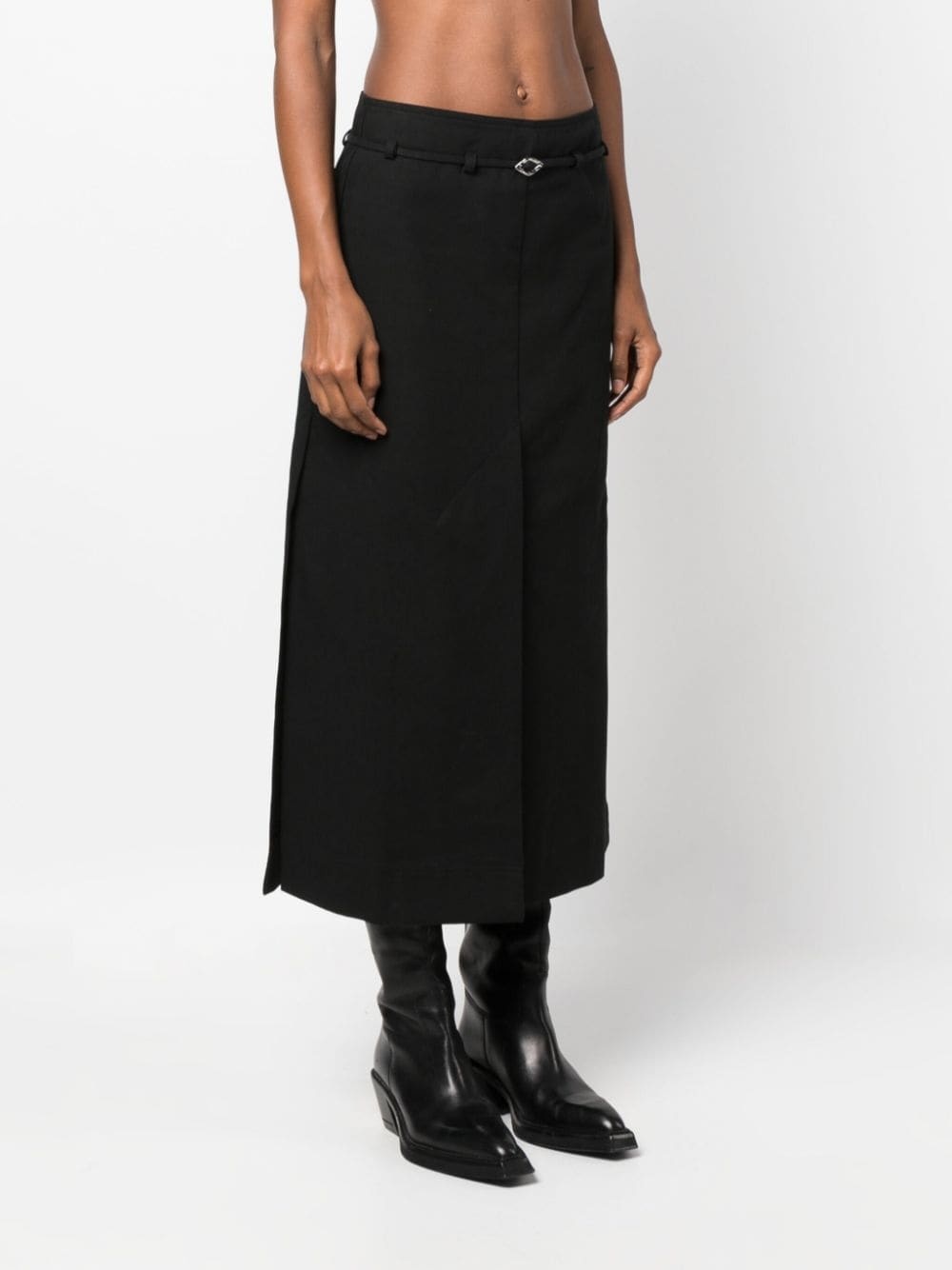 A-line organic cotton midi skirt - 3