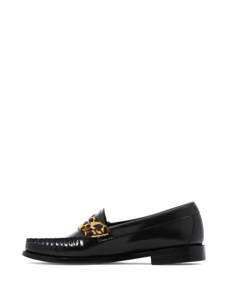 leopard-print strap loafers 5