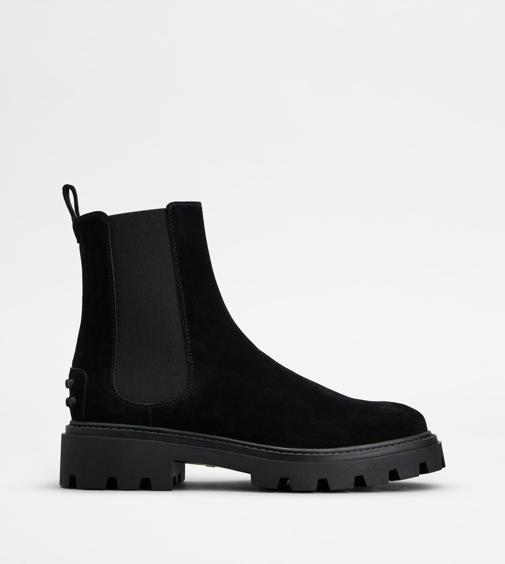 TOD'S CHELSEA BOOTS IN SUEDE - BLACK - 1