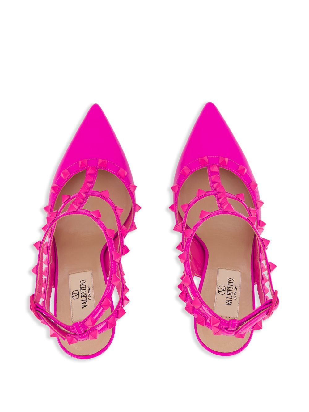 Rockstud 100mm ankle-strap pumps - 4