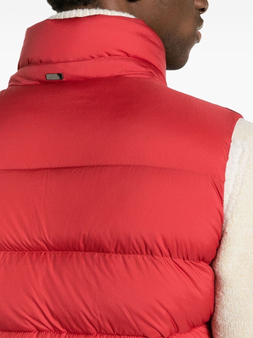 logo-plaque padded gilet - 6