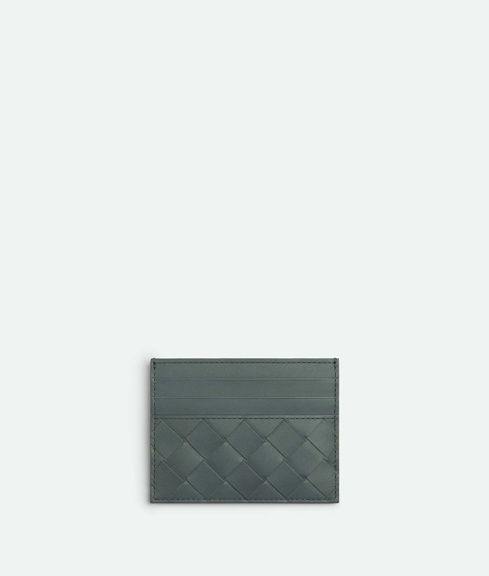 Neiman Marcus Intrecciato Weave Leather Wallet - Black Wallets