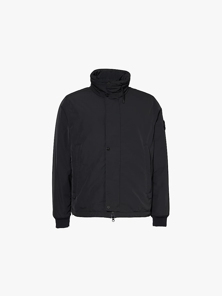 Brand-patch padded shell jacket - 1