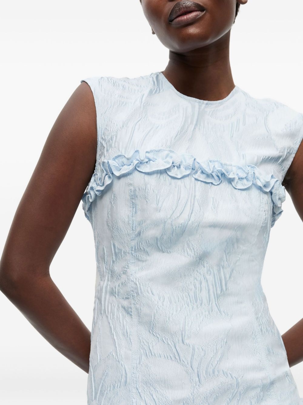 cloqué corset mini dress - 5