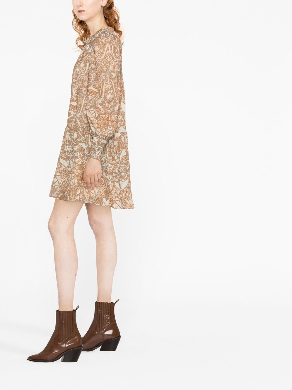 floral-print minidress - 3