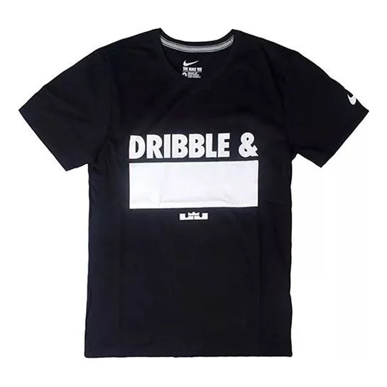 Nike LeBron James DRIBBLE TEE Basketball Short Sleeve Black CK4259-010 - 1